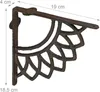 Supports d'étagères Relaxdays, lot de 2, fonte, motif Voir les images du produit 4