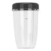 A clear plastic blender cup with a black lid and a 'MAX' marking. Náhľad obrázku produktu