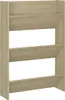vidaXL Nástěnný botník Sonoma Oak 60x18x90 cm Dřevěný Náhled obrázku produktu 1