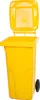 Poubelle Europlast, 120 L, plastique, jaune 1018, HDPE, Voir les images du produit 2