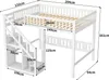 Łóżko piętrowe ProximaX 90x200 cm ze stelażem z listew, Podgląd zdjęcia produktu 3