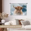 MuchoWow® Wandteppich Wandbehang Schottische Hochlandrind - Produktbild-Vorschau 2
