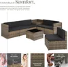 tectake Rattan Lounge – große, modulare Sitzgruppe aus Produktbild-Vorschau 3