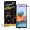 A product box for a screen protector is shown next to a smartphone with the screen protector applied. Produktbild-Vorschau