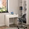 Schreibtisch - 75x77x50 cm - Weiß - kompakt - schmal - mit Produktbild-Vorschau 5