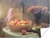 MuchoWow® Poster Stillleben - Malerei - Blumen - Obst - Produktbild-Vorschau 1