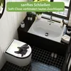 WC Sitz D-Form Schwarz mit Absenkautomatik Motiv Bulldogge Produktbild-Vorschau 3