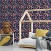 10m VLIES TAPETE Rolle Kinderzimmer Wald Füchse Vügel Produktbild-Vorschau 2