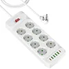 10 fach Flachstecker Steckdosenleiste, USB Steckdosenleiste Produktbild-Vorschau 3