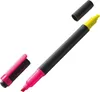 5x Zweifarbiger Textmarker / je eine Seite neongelb + Produktbild-Vorschau 2