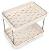 WELLHAUS - Organizador de cocina de 2 niveles, color beige, Vista previa de la imagen del producto 10