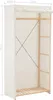 Kleiderschrank Weiß 79 x 40 x 170 cm Stoff , Produktbild-Vorschau 6