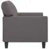 2-Sitzer-Sofa Grau 120 cm Kunstleder Produktbild-Vorschau 4