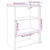 vidaXL Armoire suspendue blanc 69,5x32,5x90 cm Voir les images du produit 8