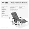 tectake® Sonnenliege Taya, ergonomisch, Schwingfunktion Produktbild-Vorschau 5