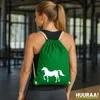 Huuraa Turnbeutel Pferd Silhouette 12 Liter Kelly Green Produktbild-Vorschau 2