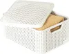 Panier Curver STYLE2 LID M, creme, avec couvercle, 42x29x19 Voir les images du produit 8