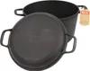 Gusseisen Kochtopf 4 Liter mit Pfannendeckel 22cm Kazan Produktbild-Vorschau 2