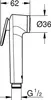 Rosa da doccia Grohe Vitalio 26351000 Plastica cromata 1 Anteprima dell’immagine prodotto 6