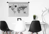 MuchoWow® Wandteppich Wandbehang Weltkarte - Pixel - Produktbild-Vorschau 4