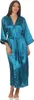 Damen langes Kimono Nachtmantel Seidenrobe Morgenmantel,  Produktbild-Vorschau 1