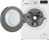 A white LG washing machine with the door open, showing the drum inside. Produktbild-Vorschau