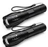 2x LED Taschenlampe Polizei Lampe wiederaufladbar Zoom Produktbild-Vorschau 1