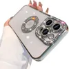 A close-up shot of a phone case with diamond embellishments. Produktbild-Vorschau