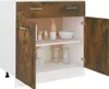 vidaXL Armoire basse avec tiroir Lyon chêne fumé 80x46x81,5 Voir les images du produit 4