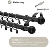 LOFT 240 cm 2-läufige Gardinenstange Schwarz 19 mm aus Produktbild-Vorschau 8