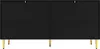 Credenza Sweiko nera (152 x 40 x 75 cm) con design a onda Anteprima dell’immagine prodotto 13