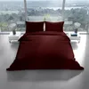 Bettwäsche Set Baumwolle Bordeaux Renforce 200x220 cm 100% Produktbild-Vorschau 2