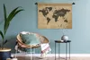MuchoWow® Wandteppich Wandbehang Weltkarte - Vintage - Produktbild-Vorschau 5