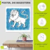 ARTland Poster Serie Sternzeichen Löwe Größe: 40x40 cm Produktbild-Vorschau 2
