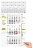 3 Monatskalender 2027 Wandkalender mit Notizfeld Tagesliste Produktbild-Vorschau 1