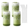 4er Set Trinkgläser 500ml inkl. Glashalme und Produktbild-Vorschau 4