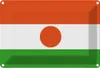 vianmo Blechschild 20x30 cm Nigers Niger Flagge Fahne Produktbild-Vorschau 1