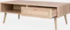 Tavolino scandinavo in vimini, 1 cassetto, Marrone naturale Anteprima dell’immagine prodotto 4