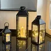 3er Gartenlaternen Laternen Metall Windlicht Schwarz Produktbild-Vorschau 4