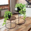 Tabouret à fleurs 2 pièces avec plateau foncé - Table Voir les images du produit 8