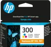 The image shows the packaging of an HP 300 ink cartridge, featuring a design with blue butterflies. Náhled obrázku produktu