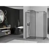Mexen Kioto Walk-in Duschwand 130 x 90 cm, schwarzes Produktbild-Vorschau 2