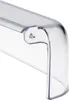 Close-up of a clear plastic refrigerator door shelf cover. Anteprima dell’immagine prodotto