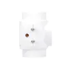 A white electrical adapter with three outlets. Anteprima dell’immagine prodotto