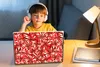 MuchoWow® Laptop Aufkleber Sticker Cover Blüte - Rot - Produktbild-Vorschau 3