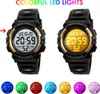 Alienwork Seven-color LED Digital Kinderuhr Jungen Mädchen Produktbild-Vorschau 2