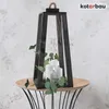 KOTARBAU® Holzlaterne Schwarz 20 x 20 x 41 cm Gartenlaterne Produktbild-Vorschau 2