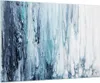 Bilder auf glas - Einteilig - Abstraktion Prellung Blau - Produktbild-Vorschau 1