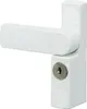 A white window lock with a keyhole is shown against a white background. Produktbild-Vorschau
