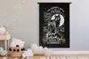 MuchoWow® Wandteppich Wandbehang Wolf - Retro - Briefe - Produktbild-Vorschau 4